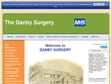 Tablet Screenshot of danbysurgery.nhs.uk